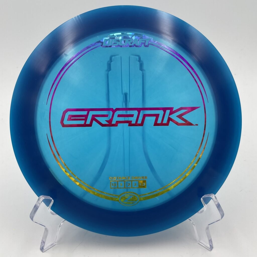 Top view of green Discraft Crank in Z plastic.