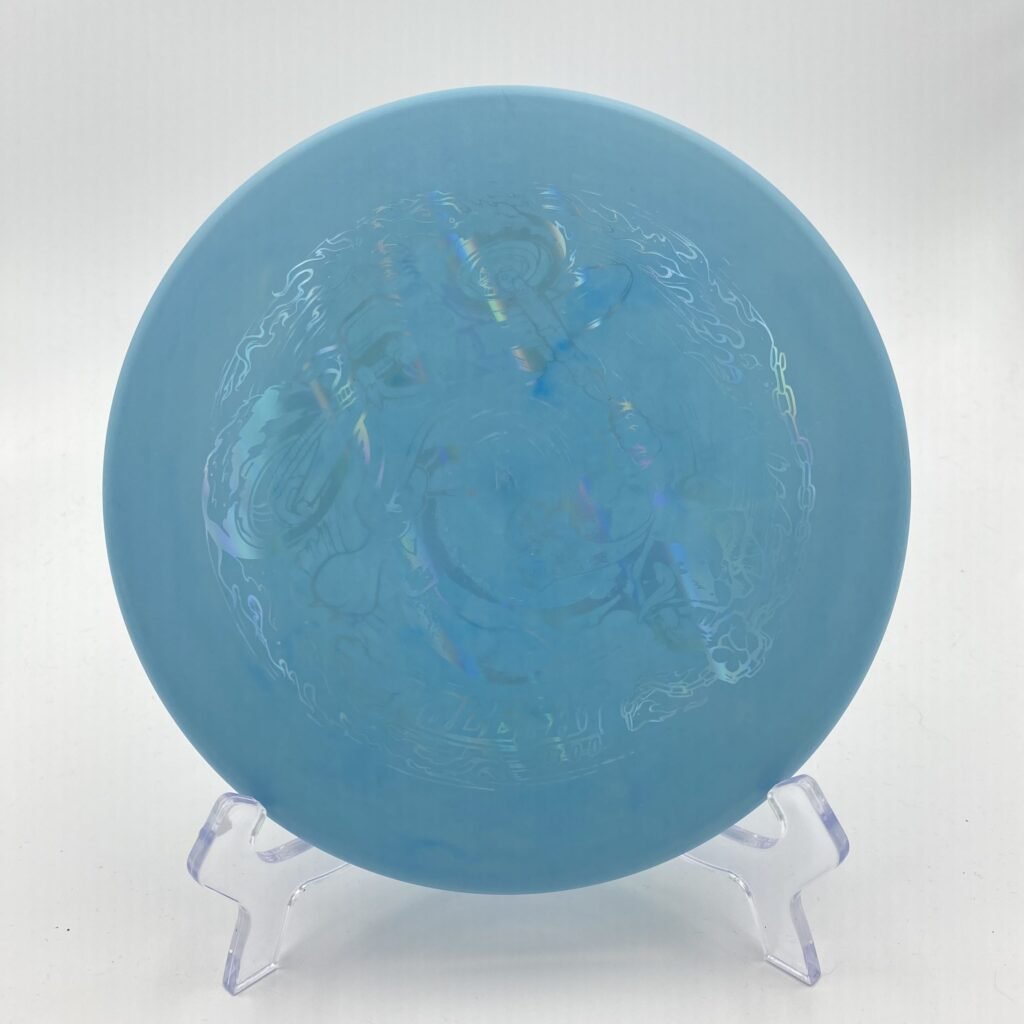 Top view of color glow Innova Polecat in DX plastic.