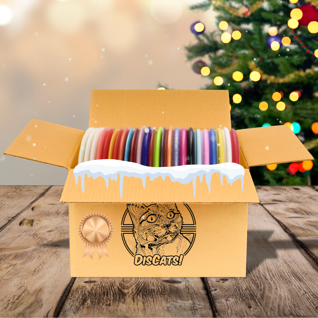 DiscMas mystery box with a selection of light weight and understable discs.