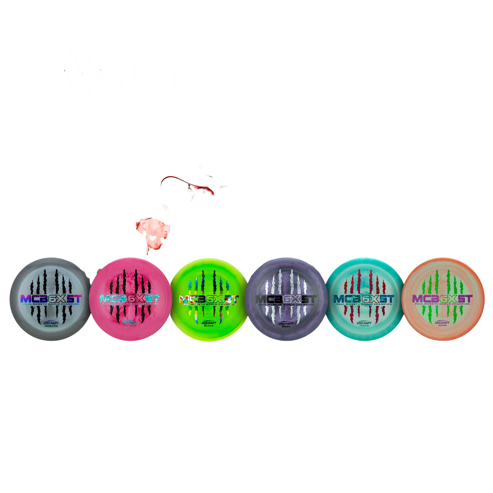 side profile view of Discraft ESP Hades (170-172g) - Paul McBeth - 6X Commemorative