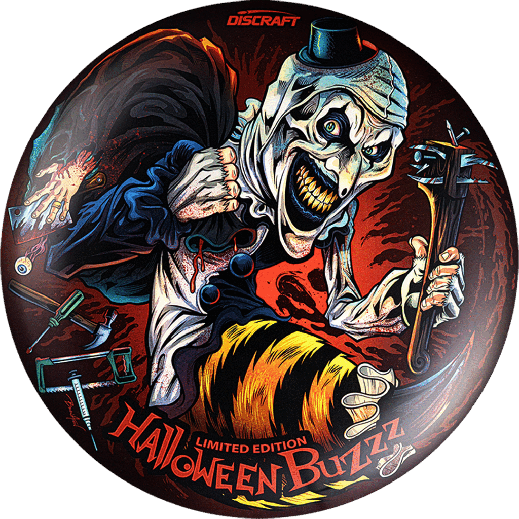 Discraft Buzzz in supercolor plastic 2025 Halloween “Buzzzifier” edition.