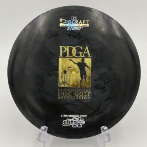 Top view of blue Discraft Storm in Elite X plastic.