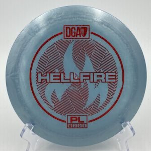 Top view of gray-blue DGA Hellfire in ProLine plastic.