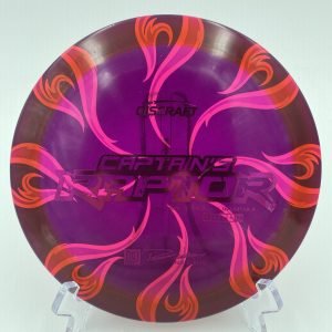 Top view of purple-red Discraft Special Blend Z Raptor in First Run plastic.