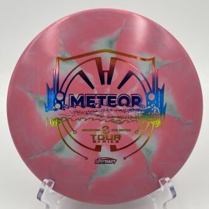 Top view of multicolor Discraft Meteor in ESP Swirl plastic 2021 Ledgestone Tour Series.