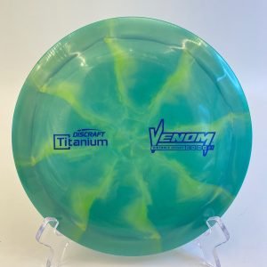 Discraft Venom in Titanium plastic for powerful distance and control.