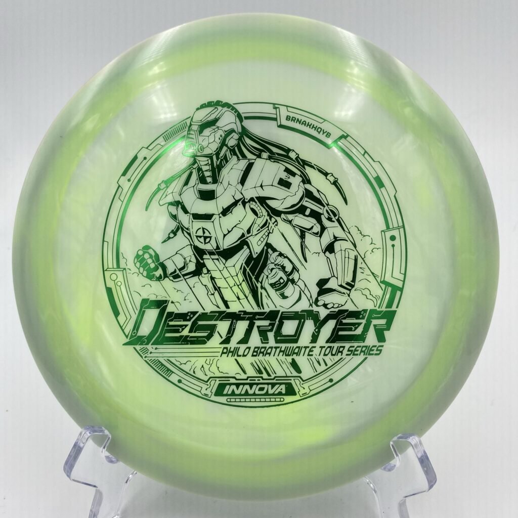 Top view of classic Innova Star Destroyer in 2022 Tour Series with vibrant artwork.