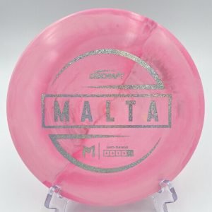 Top view of swirling multi-color Discraft Malta in ESP plastic 2024 Paul McBeth edition.