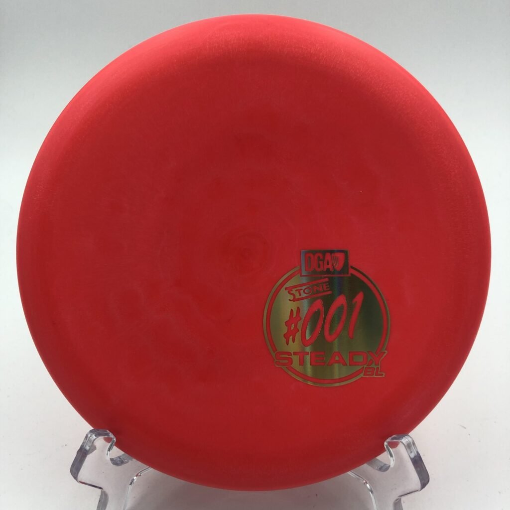 Top view of gray DGA Stone Steady BL in D-Line plastic - 164-166g edition.