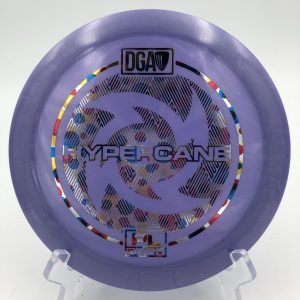 Top view of yellow DGA Hypercane in PL plastic.