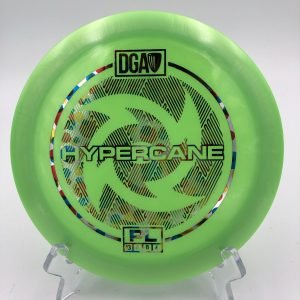 Top view of green DGA Hypercane in PL plastic.