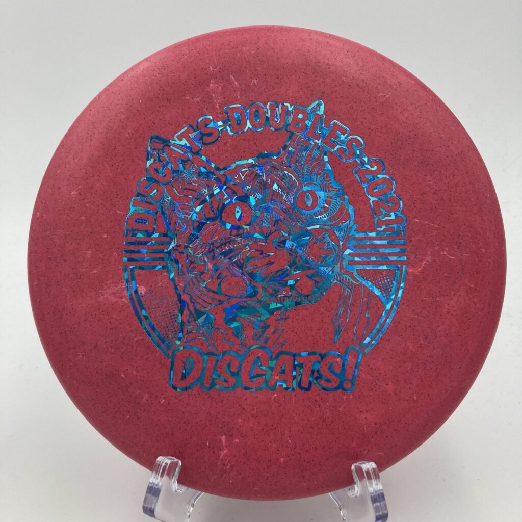 Top view of white Discraft Luna in durable plastic - 2021 Paul McBeth Special Edition.