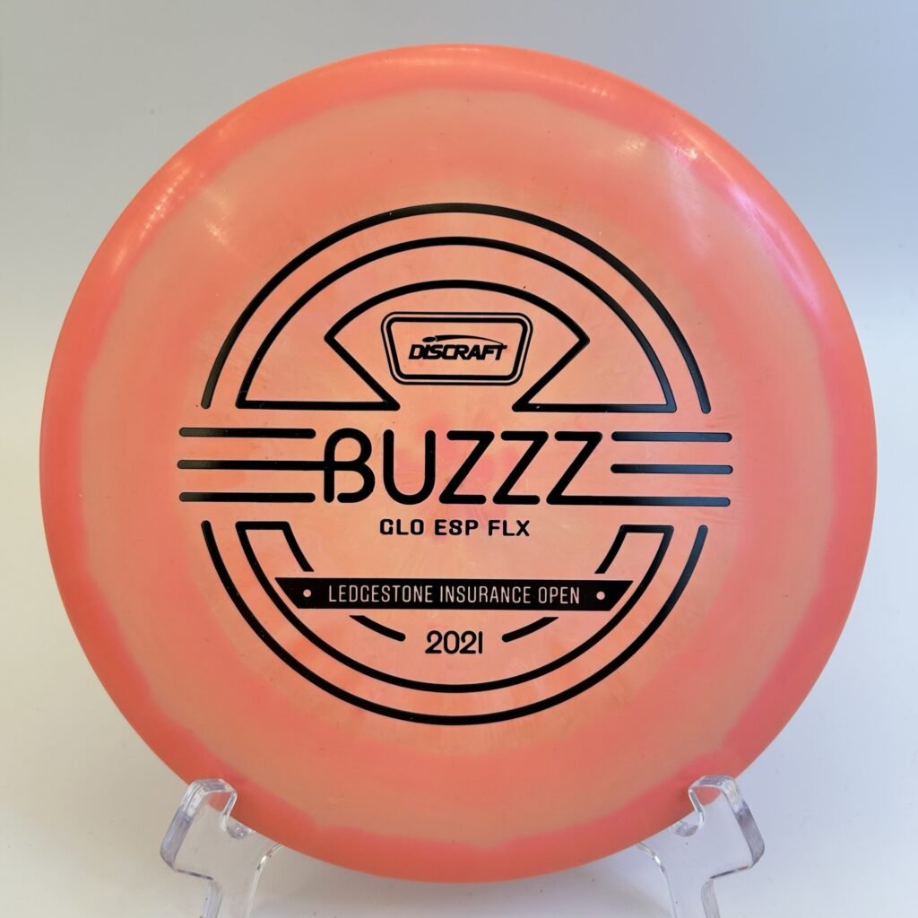 Discraft Buzzz in ESP FLX plastic Ledgestone 2021 Edition with glow-in-the-dark feature.
