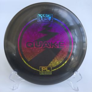 Top view of vibrant DGA Quake in ProLine plastic offering fantastic grip for powerful throws.
