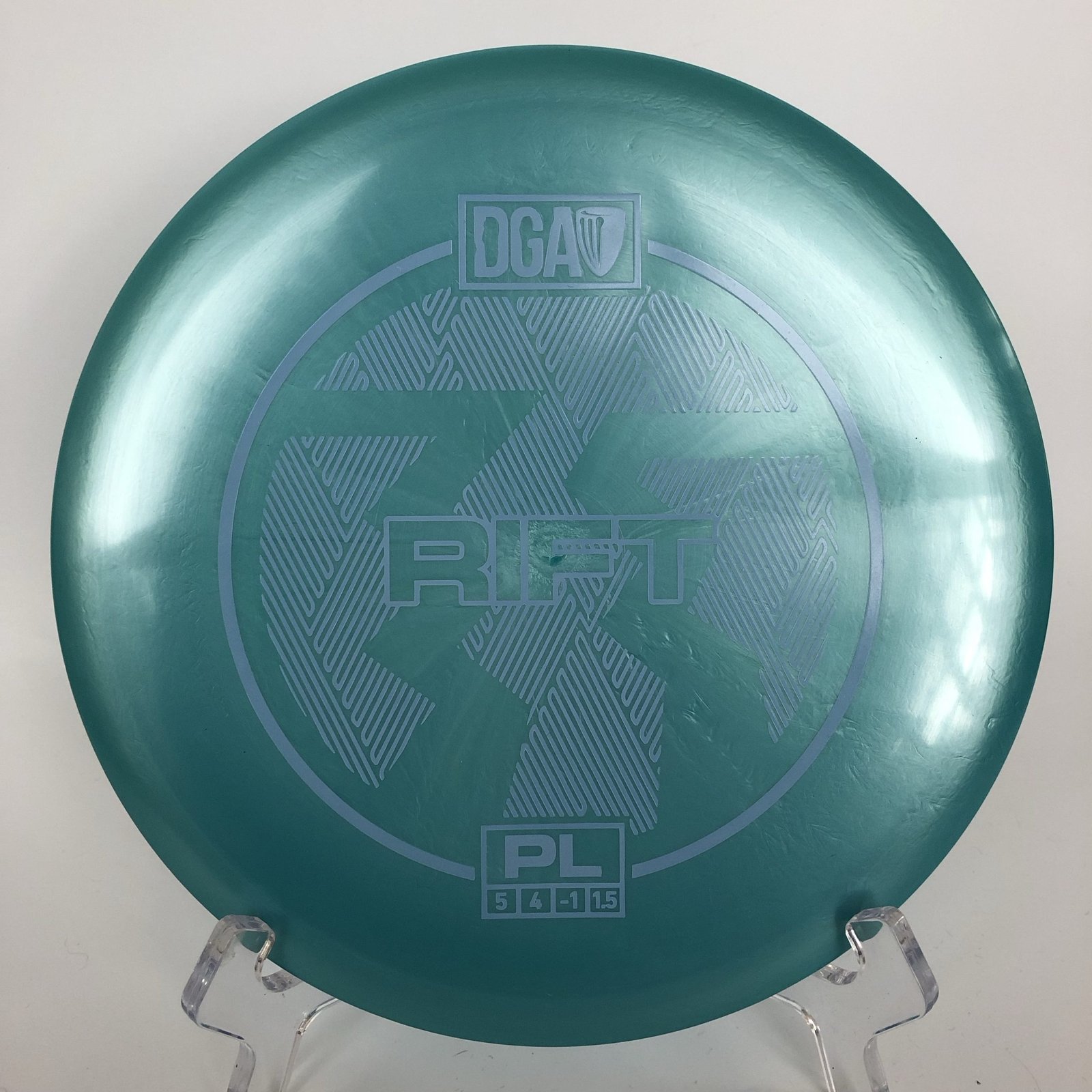 Top view of green DGA Rift in ProLine plastic.