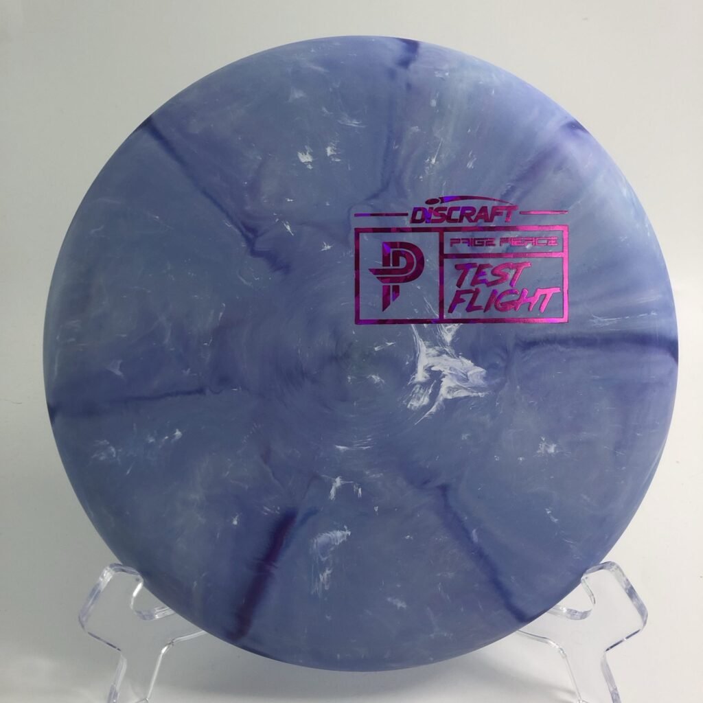 Top view of lime Discraft Fierce in Unsanctioned plastic with a vibrant design.