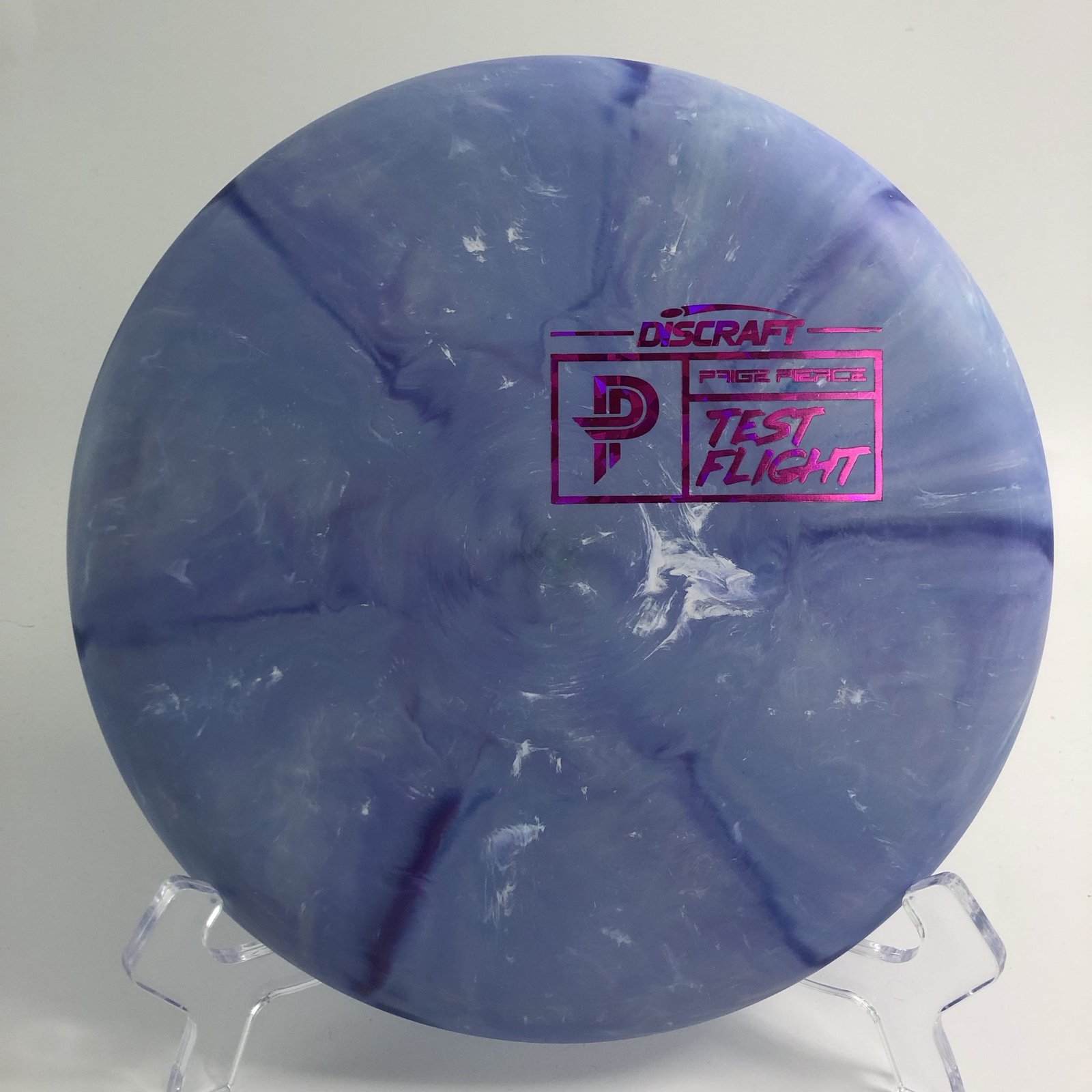 Top view of lime Discraft Fierce in Unsanctioned plastic with a vibrant design.