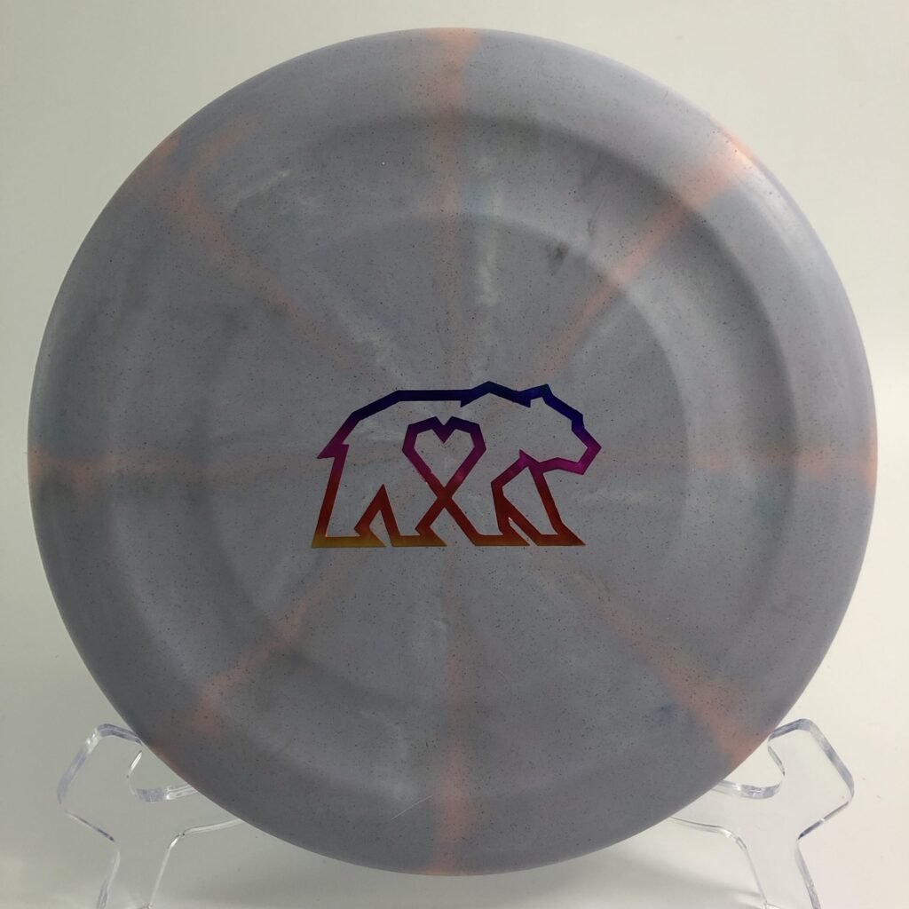 Top view of colorful Discraft Jawbreaker Banger GT in 2023 Brian Earhart signature edition.