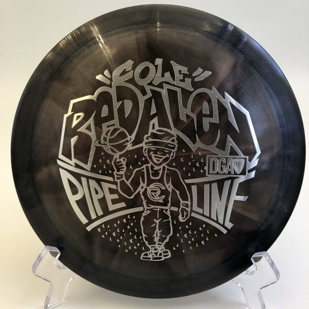 DGA Pipeline in Swirl plastic - 2024 Tour Series by Cole Redalen.