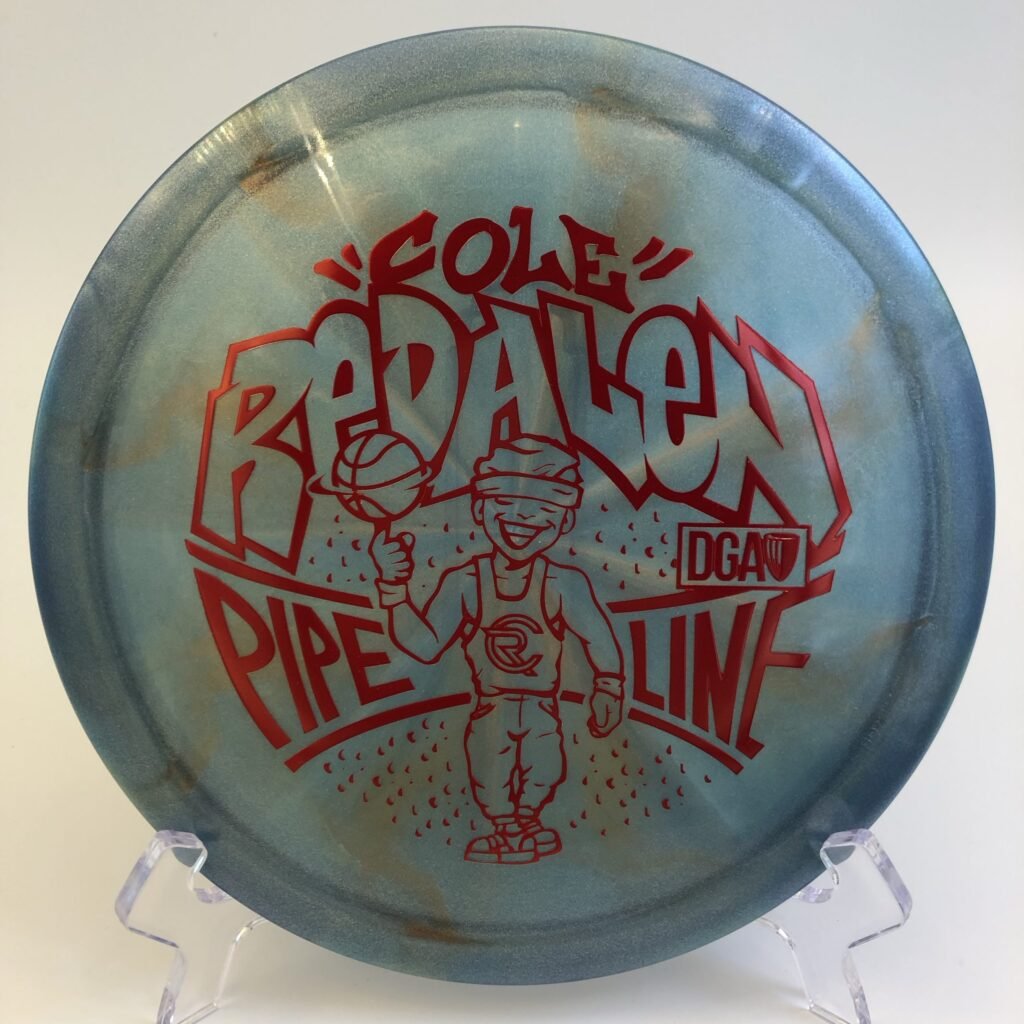 DGA Pipeline in Swirl plastic 2024 Tour Series designed by Cole Redalen.