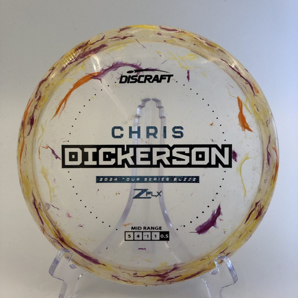 Discraft Buzzz in Jawbreaker Z FLX plastic - 2024 Chris Dickerson Tour Series.