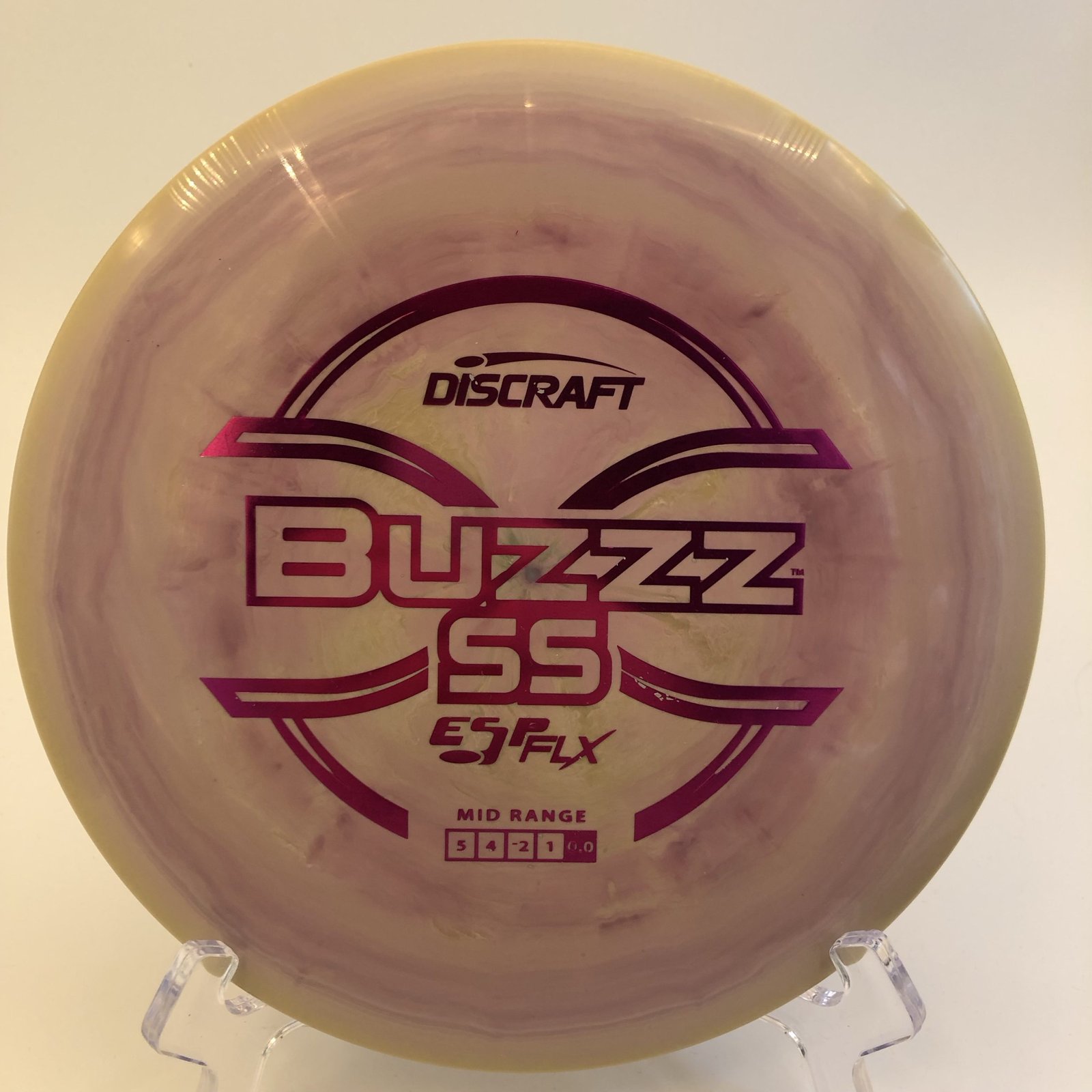 Discraft Buzzz SS in ESP FLX plastic offering a reliable, stable flight for all skill levels.
