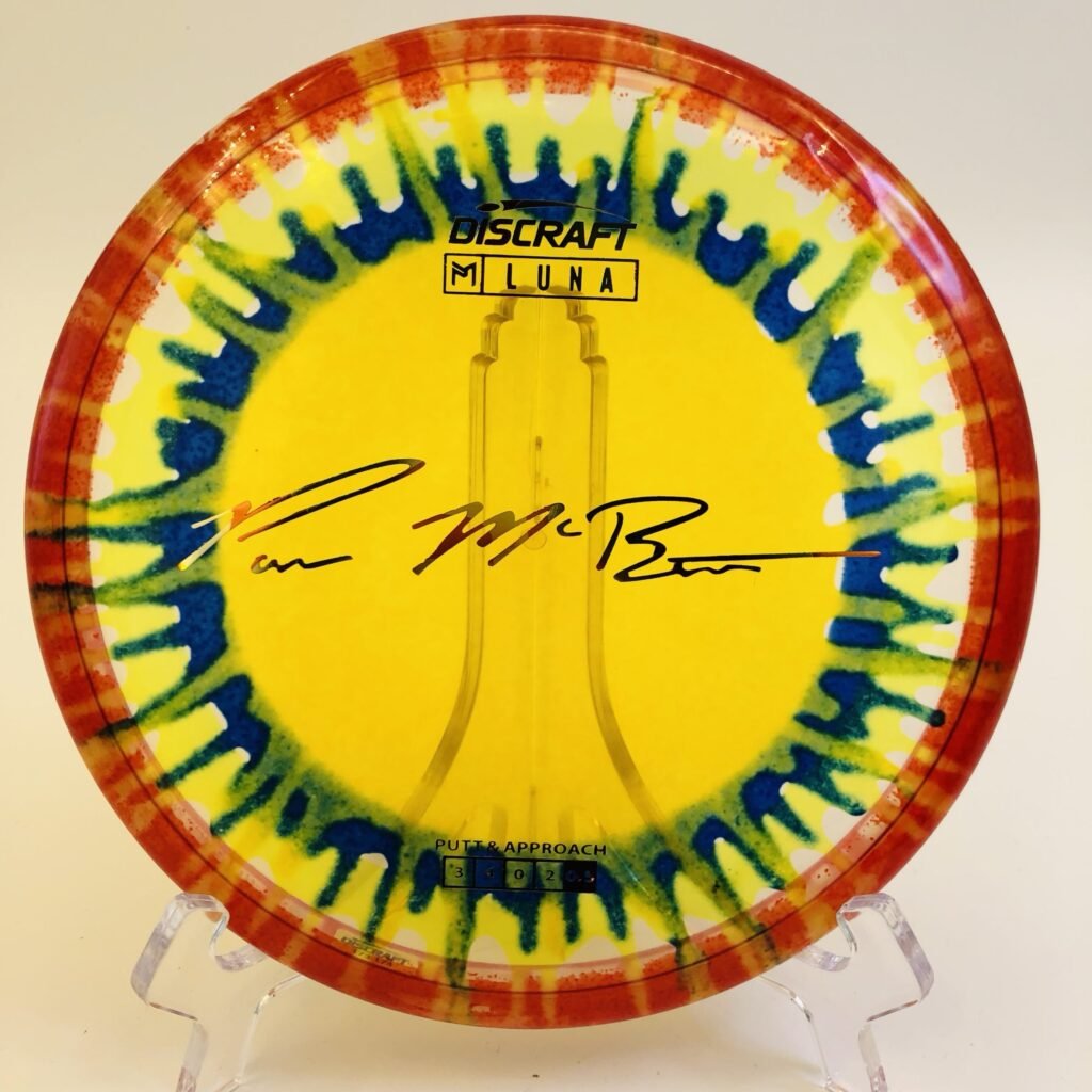 Discraft Luna in Z Fly Dye plastic 2023 Paul McBeth Edition.