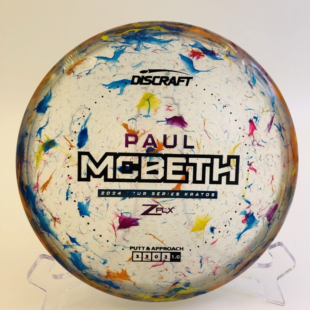 Discraft Kratos in Jawbreaker Z FLX plastic 2024 Paul McBeth Tour Series.