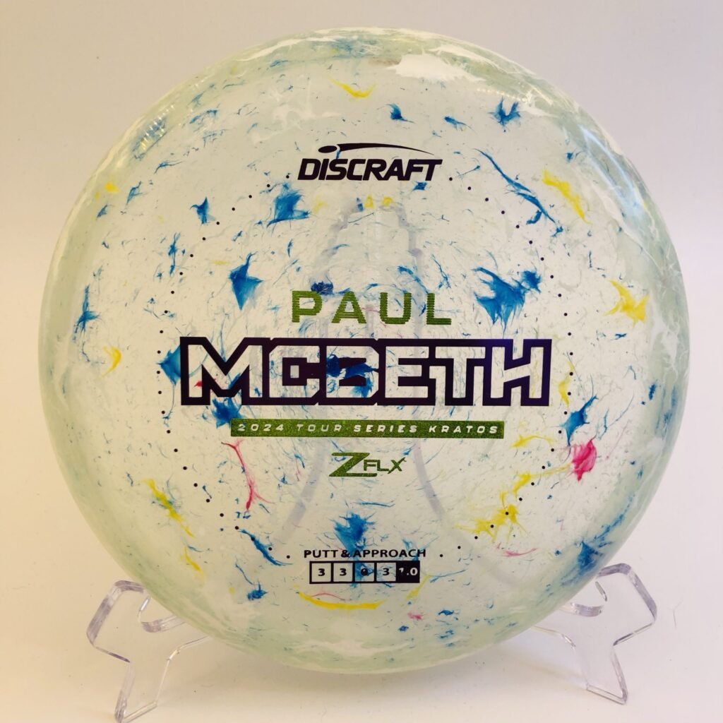 Discraft Kratos in Jawbreaker Z FLX plastic 2024 Paul McBeth Tour Series.