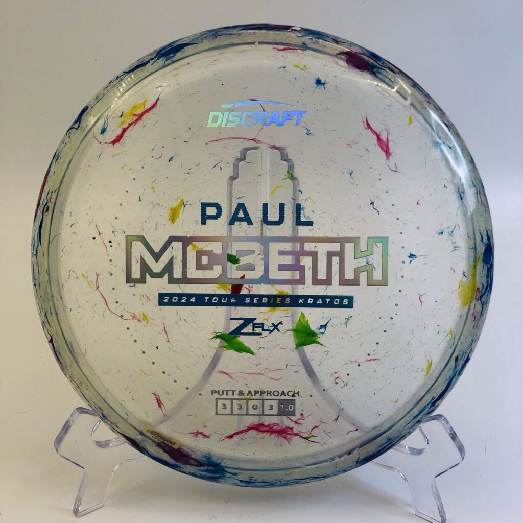 Discraft Kratos in Jawbreaker Z FLX plastic 2024 Paul McBeth Tour Series.