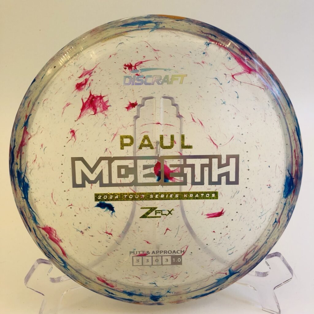 Discraft Kratos in Jawbreaker Z FLX plastic 2024 Paul McBeth Tour Series.
