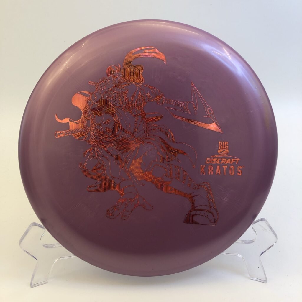 Discraft Kratos in Big Z plastic - 6x Paul McBeth edition for enhanced stability and grip.