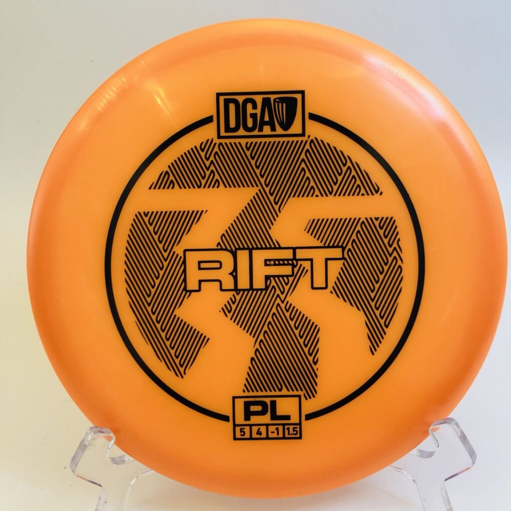 DGA Rift in ProLine plastic offering stability for precise throws.