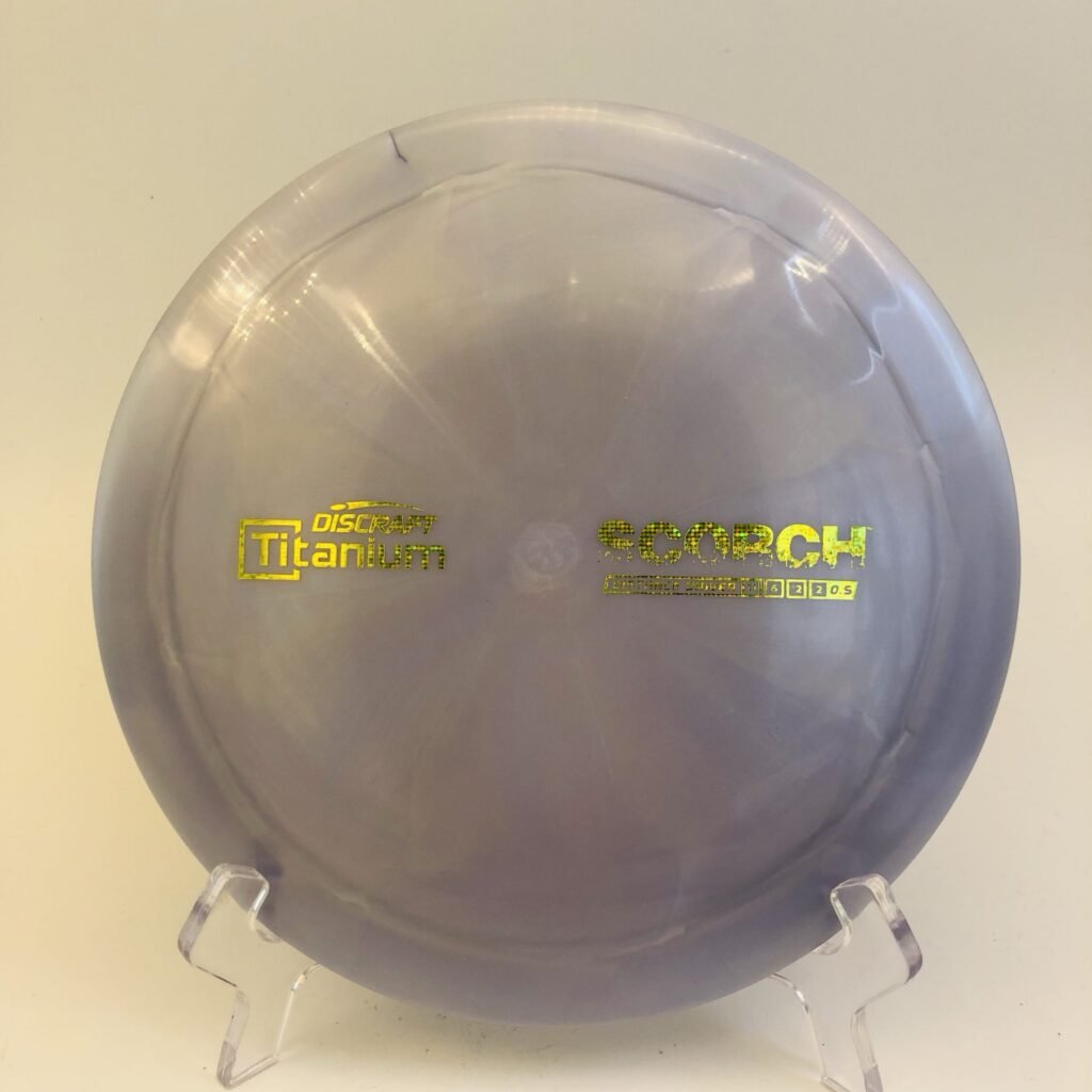 Discraft Scorch in Titanium plastic featuring a durable and high-performance design.