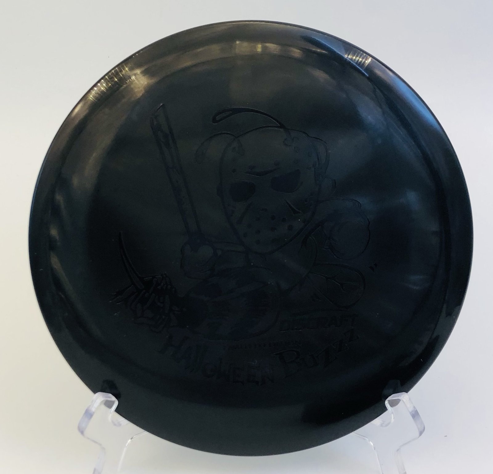 Translucent Discraft Buzzz in ESP plastic - 2024 Limited Edition Halloween 'Jason'.