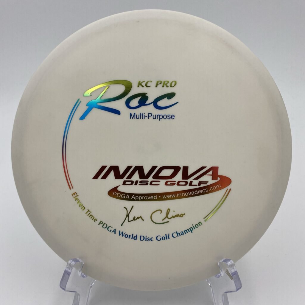 Main view of white Innova KC Pro Roc in 11x Ken Climo edition plastic.