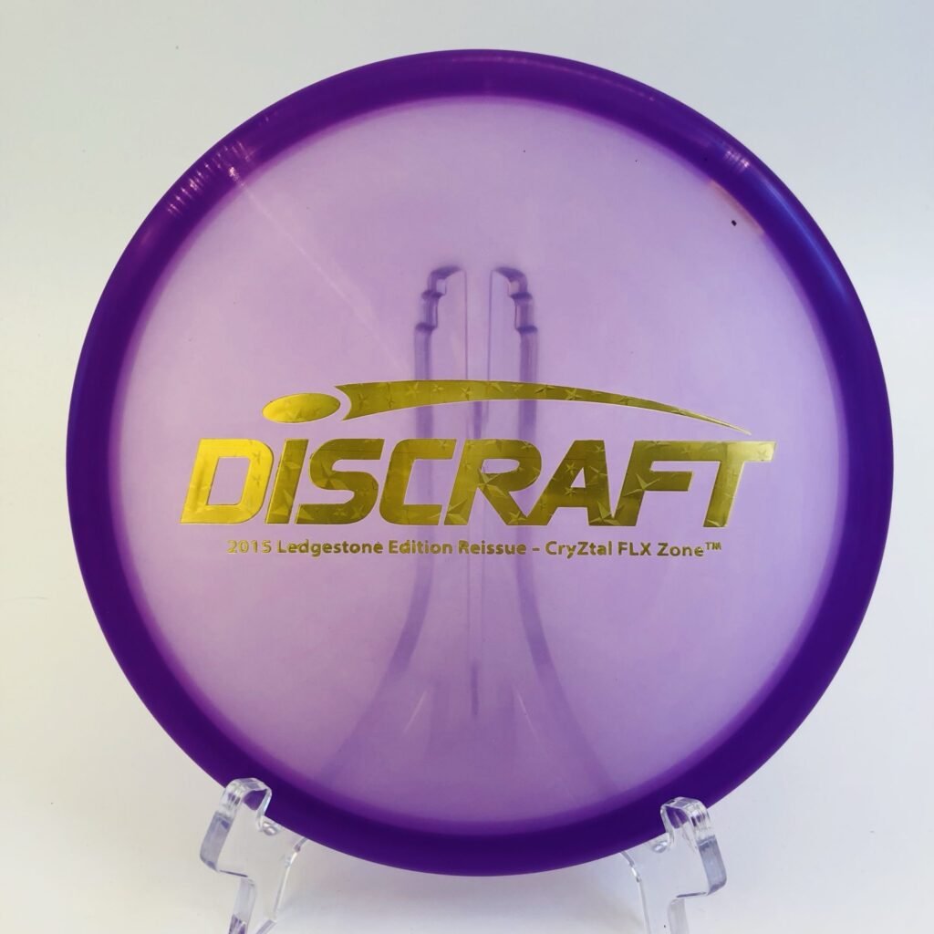 Discraft Zone in CryZtal FLX plastic - 2025 Ledgestone Edition providing excellent grip and stability.