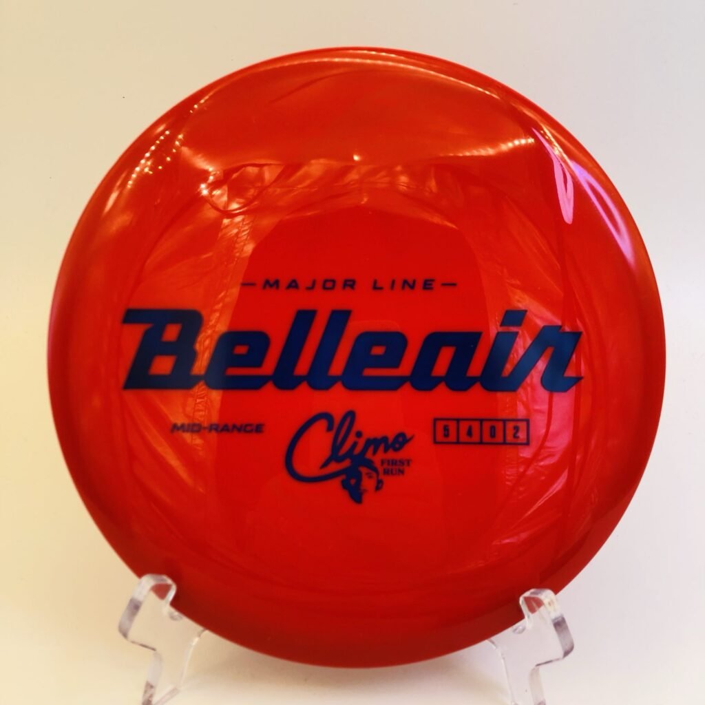 Climo Belleair in First Run plastic offering exceptional grip and stability for every throw.