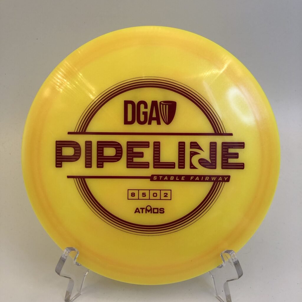 DGA Pipeline in Atmos plastic with a dynamic swirl pattern for high visibility and consistent performance.