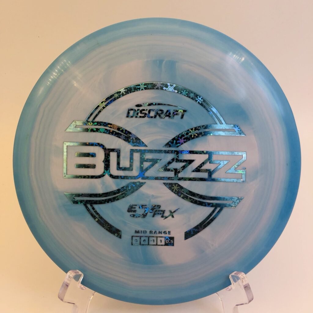 Discraft Buzzz in ESP FLX plastic for enhanced grip and control.