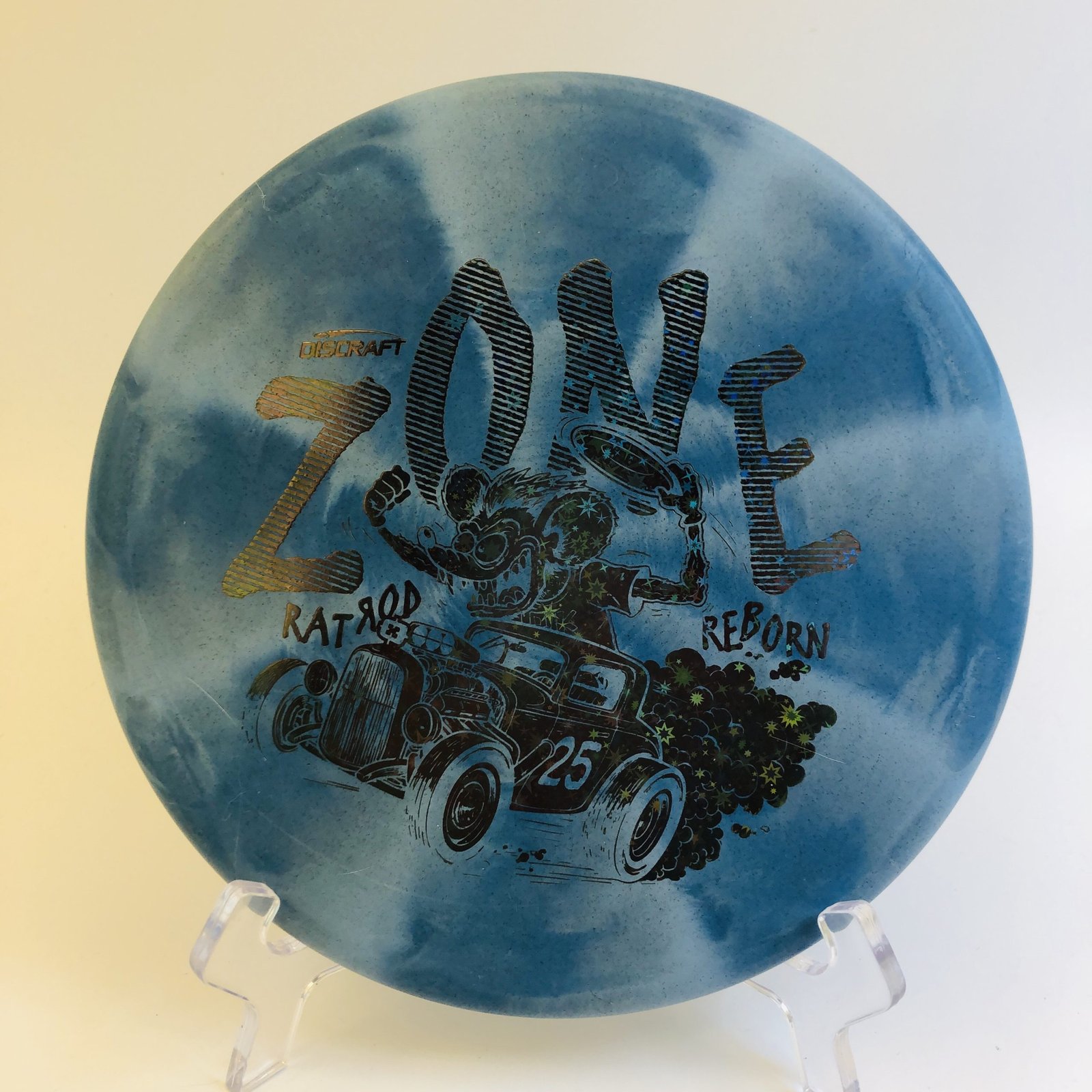 Discraft Zone in Rubber Blend Swirl plastic 2025 Ledgestone Edition providing exceptional grip and stability.