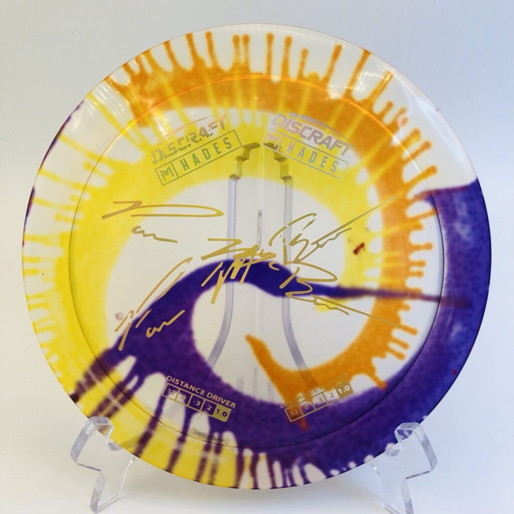 Discraft Hades in Z Fly Dye plastic Paul McBeth 2023 Misprint with a unique design.
