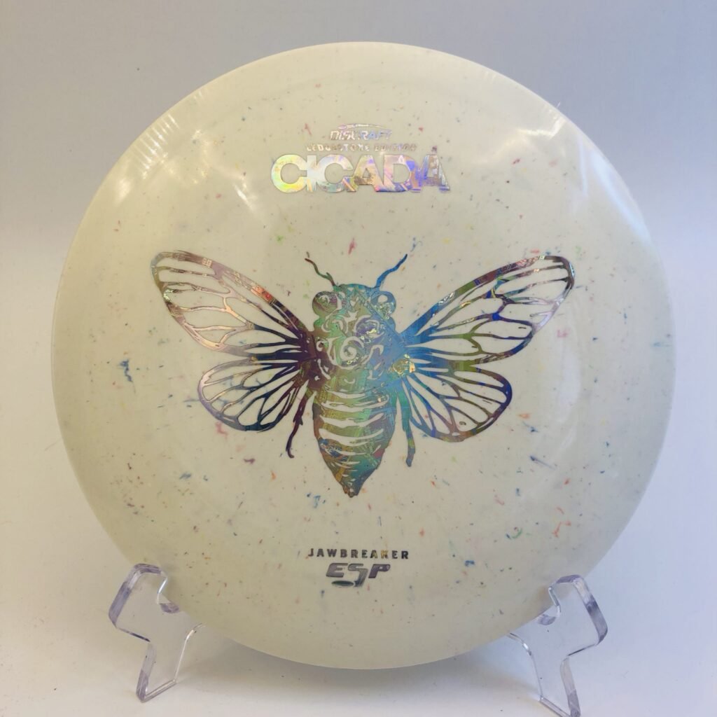 Discraft Cicada in Jawbreaker ESP plastic - 2025 Ledgestone Edition with bright stamp.