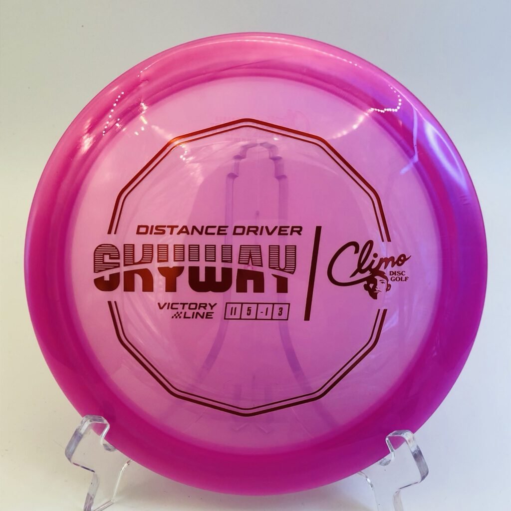 Climo Skyway in Victory Line plastic with a weight of 172g for optimal control and distance.