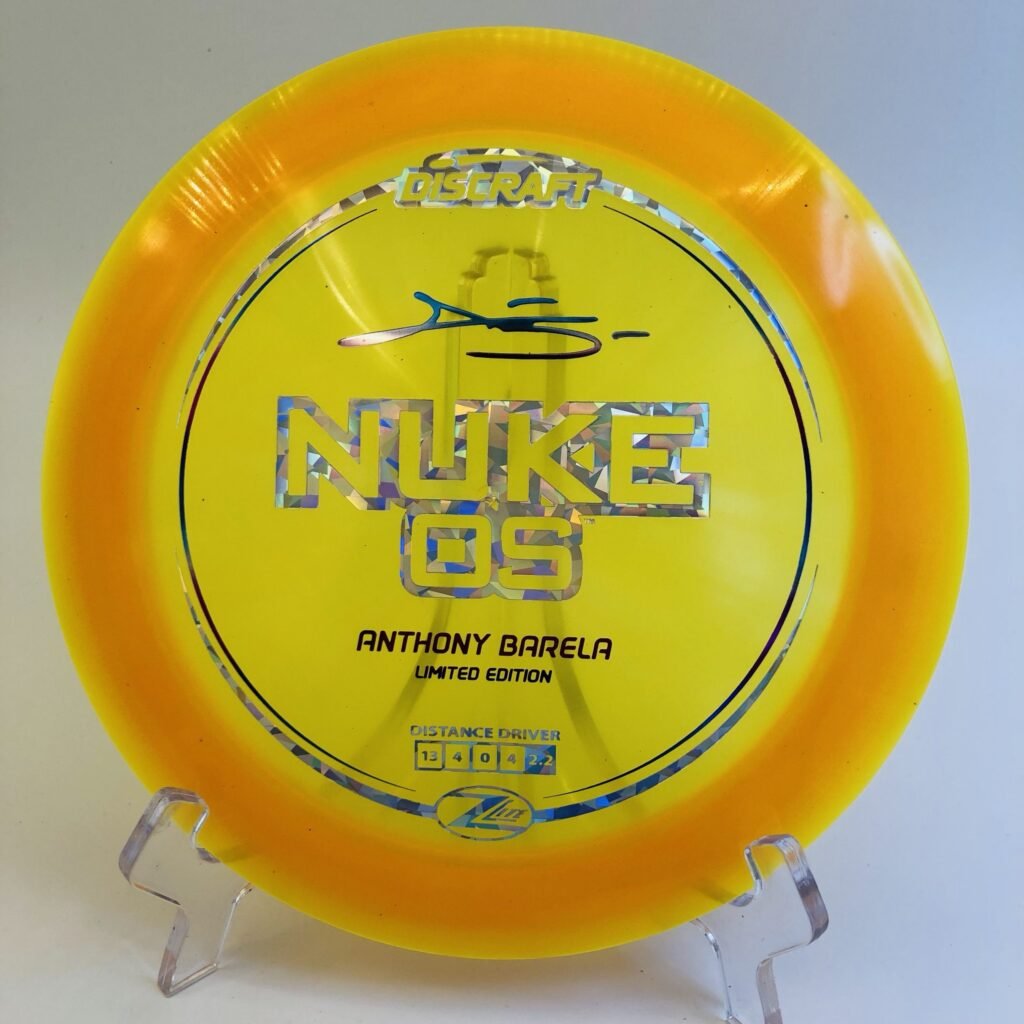 Discraft Nuke OS in Z Lite plastic - 2023 Anthony Barela Signature Edition.