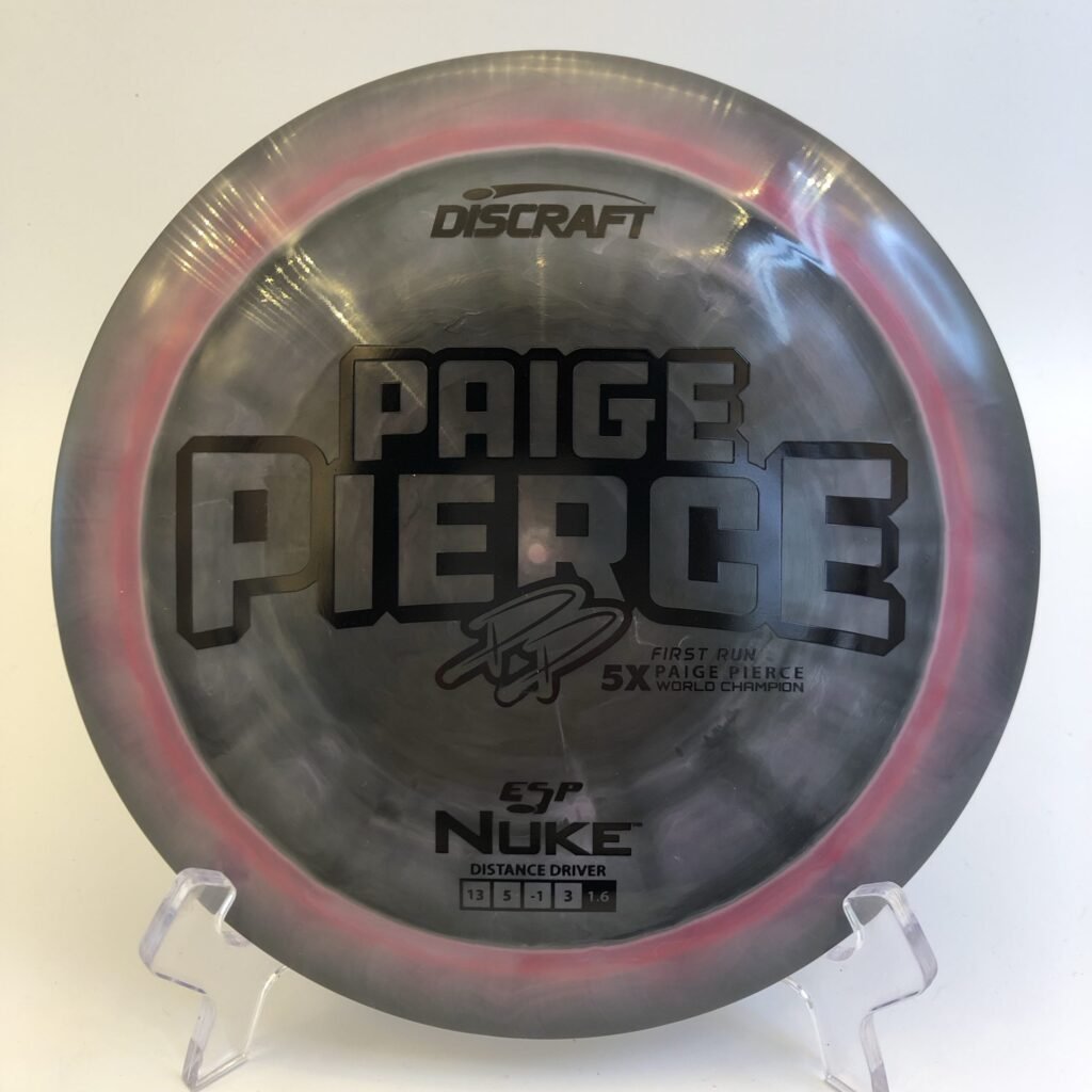 Swirl Discraft Nuke in ESP plastic - Paige Pierce 5x World Champion First Run.