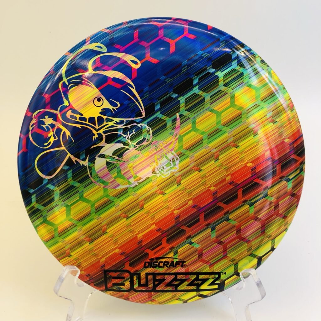 Discraft Buzzz in ESP plastic Honeycomb Multi FullFoil Silver design