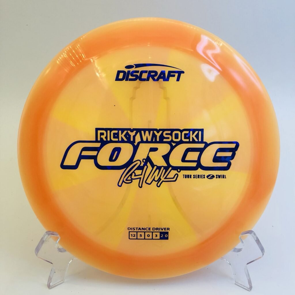 Discraft Force in Z Swirl plastic 2025 Ricky Wysocki Tour Series disc.
