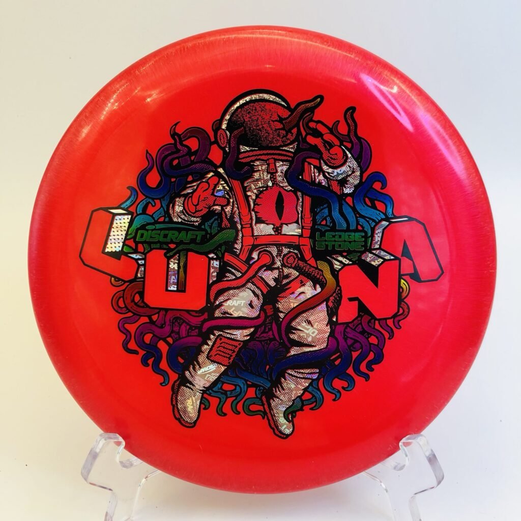 Discraft Luna in Big Z plastic - 2021 TriFoil Ledgestone Edition with vibrant glow finish.
