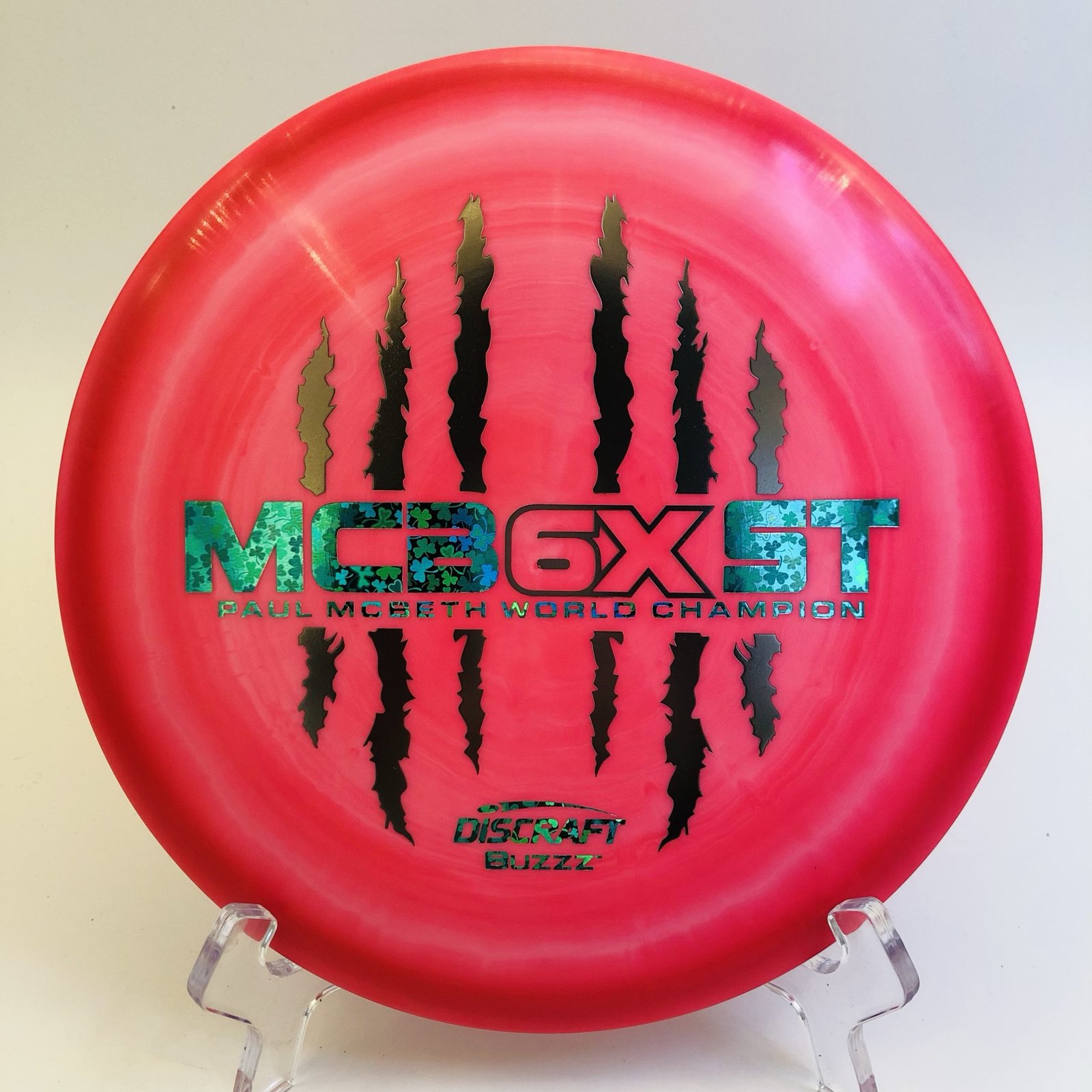 Discraft Buzzz in ESP plastic 6X Paul McBeth commemorative edition.